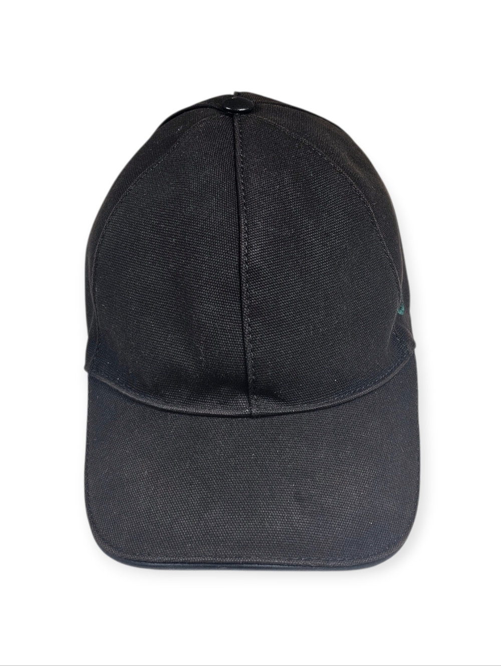 Gucci Black GG Embroidered Cotton Baseball Hat With Webbed Backing